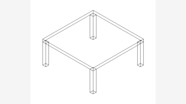 Mesita 002 — Modelo DWG de Mobiliário 3D para Projetos