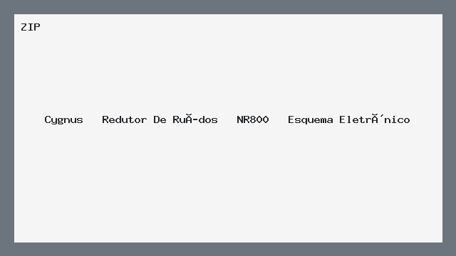 Cygnus   Redutor De Ruídos   NR800   Esquema Eletrônico