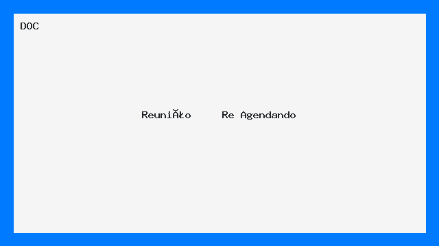 Reunião     Re Agendando