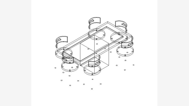 Mesa 006 — Modelo DWG para projetos 3D e mobiliário