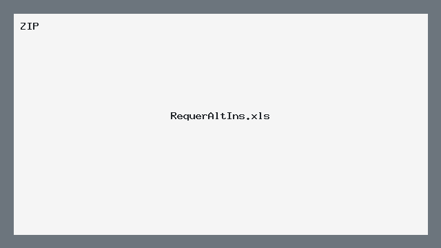 Requerimento para Alteração ou Anulação de Inscrição