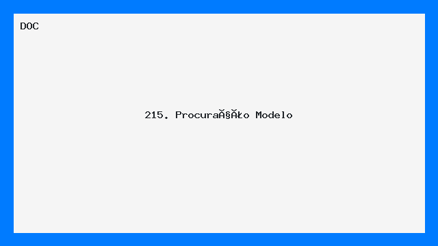 Procuração Modelo Pronto para Uso DOC Word