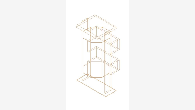 Lixeira Urbana 3D Papelera 002 DWG