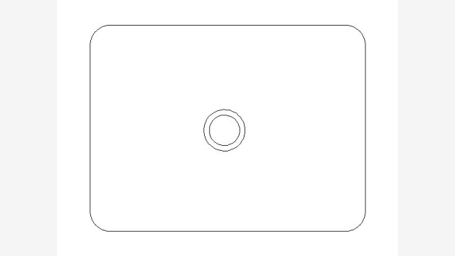 Bloco DWG Cuba de Cozinha Compacta para Projetos