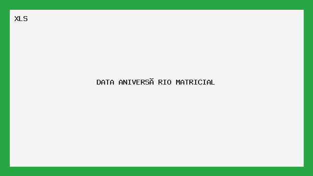 Planilha DATA ANIVERSÁRIO MATRICIAL XLS - Calendário Pronto