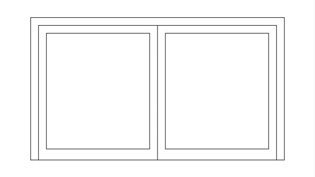 Desenho DWG JANELA JA40 – Bloco CAD de Abertura