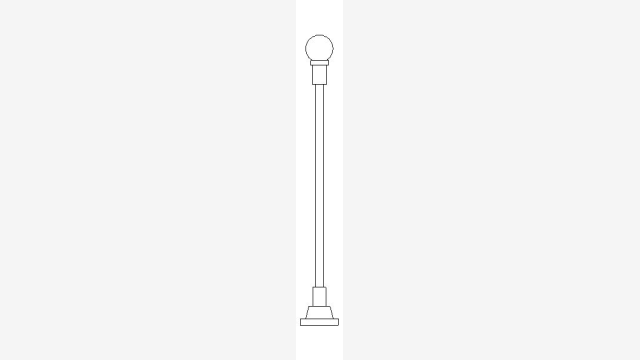 Planta DWG Praça Urbana CA26 Bloco CAD 25KB