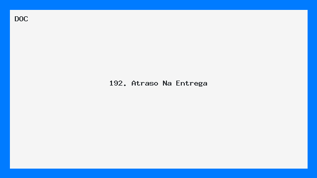Modelo de Carta Atraso na Entrega Notificação Prática