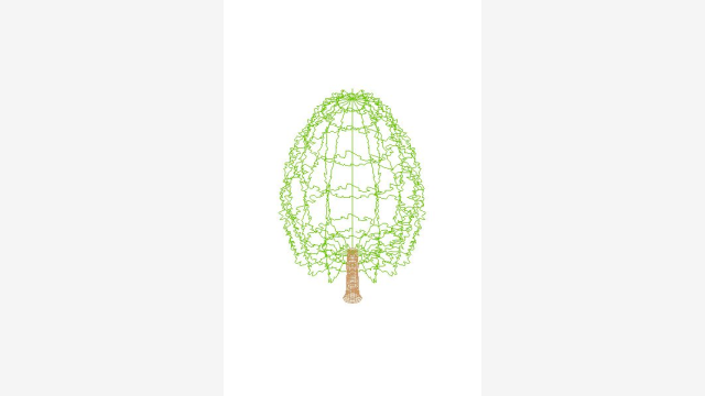 Árvore 3D Arbol 015 - Modelo DWG Otimizado