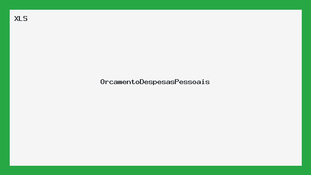 Planilha Orçamento e Controle de Despesas Pessoais