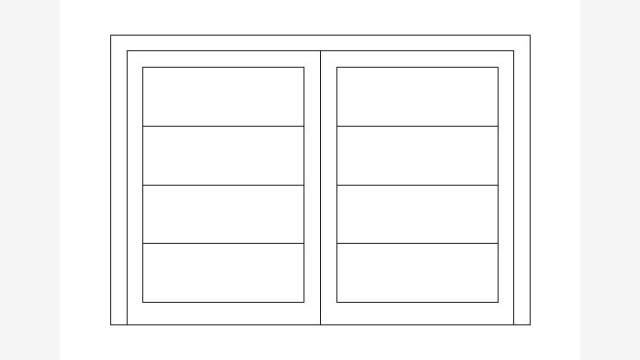 Desenho DWG Janelas Ja97 Bloco CAD prático