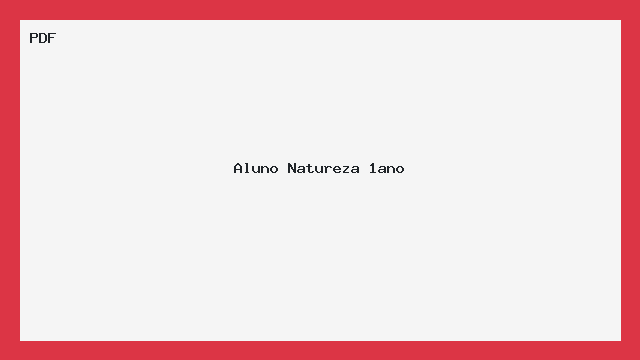 Aluno Natureza 1ano