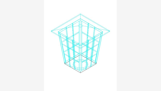 Farola Urbana 3D DWG — Poste de Iluminação Detalhado