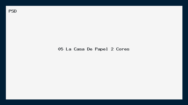 Mockup PSD La Casa De Papel 2 Cores Capas Arte
