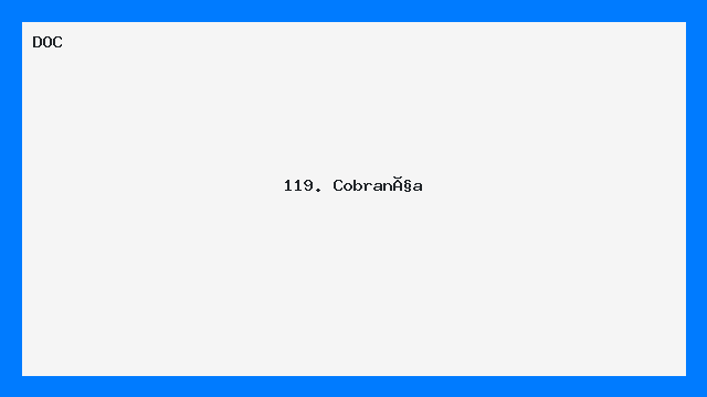 Modelo de Carta de Cobrança Profissional DOC Word