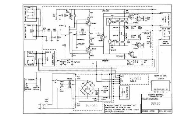 Manual técnico Ciclotron Amplificador DB720 PDF
