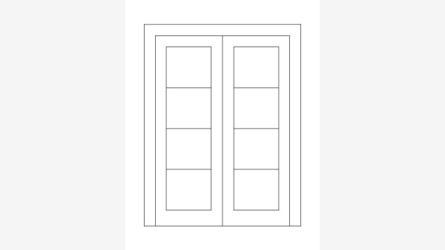 Desenho DWG JanelA Ja91 – Bloco de Janela Aberta