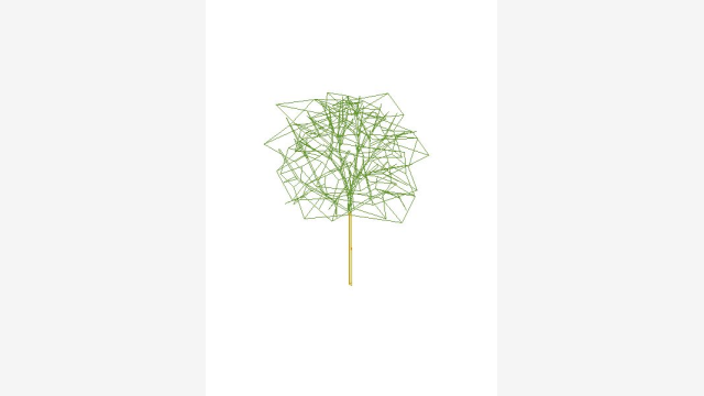 Árvore 3D detalhada Arbol 004 DWG