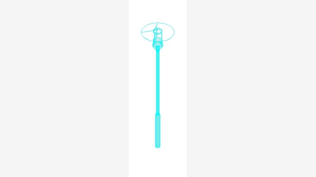 Farola Urbana 003 - Modelo DWG 3D Pronto para Uso