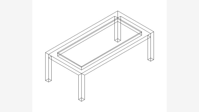 Mesita 001 — Modelo DWG 3D para Mobiliário
