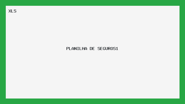 Planilha Excel de Controle de Seguros Corporativos