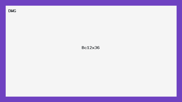 Bloco DWG Bc12x36 - Planta Escritório Compacta