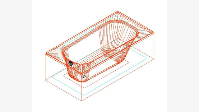 Banheira 3D DWG Banera 003 - Modelo CAD Detalhado