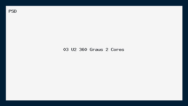 U2 360 Graus Mockup PSD 2 Cores