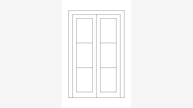 Desenho DWG Janelas Ja81 Bloco CAD para Abertura Padrão