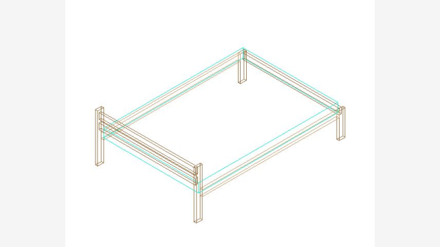 Bloco 3D Camac DWG - Modelo Arquitetônico Detalhado