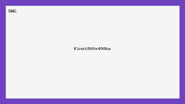 Kinst 800x400 BA — Bloco DWG para projetos
