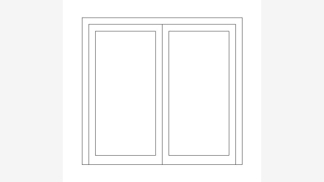 Desenho DWG Janela Abre 46 Detalhe Construtivo