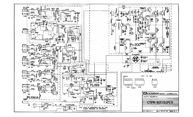 Manual Ciclotron CTPr-620 Super: Esquema Completo