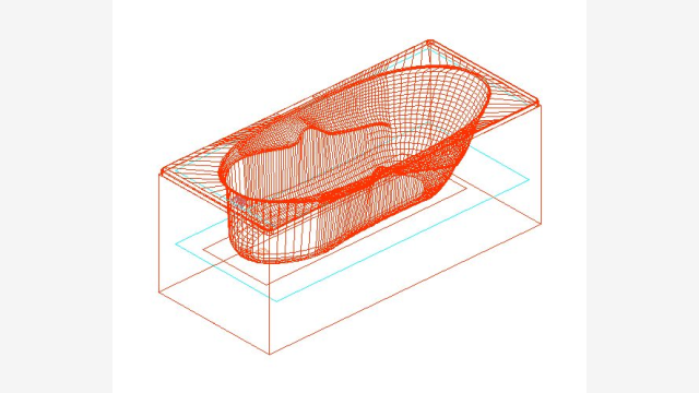 Banheira 3D DWG Banera 021 - Modelo Detalhado 307KB