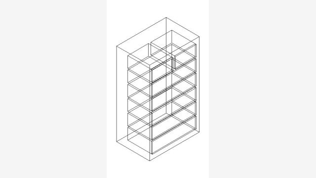 Cômoda 3D DWG — Bloco detalhado para projetos