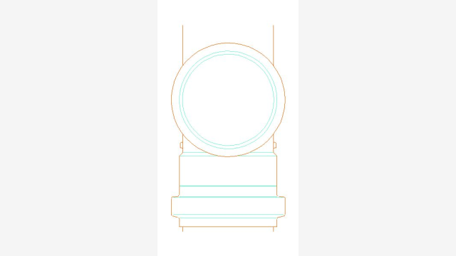 Desenho DWG Conexão Hidráulica TS50 Bloco Técnico