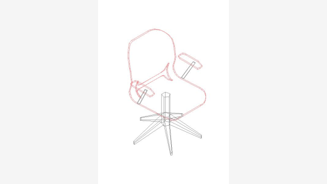 Silla 006 - Modelo DWG 3D para Mobiliário