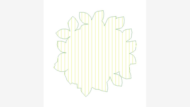 Bloco DWG Vegetação Ve 5 Planta e Corte Detalhados