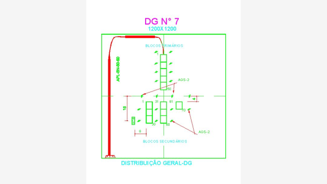 Detalhe Instalação Telefônica DG7 DWG 35KB
