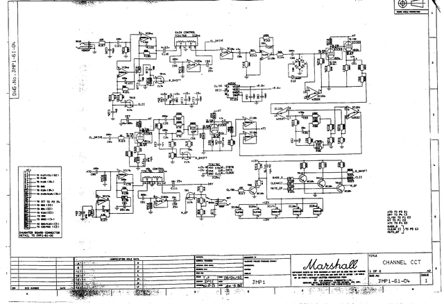 Manual completo Marshall JMP 1 — esquema e instruções