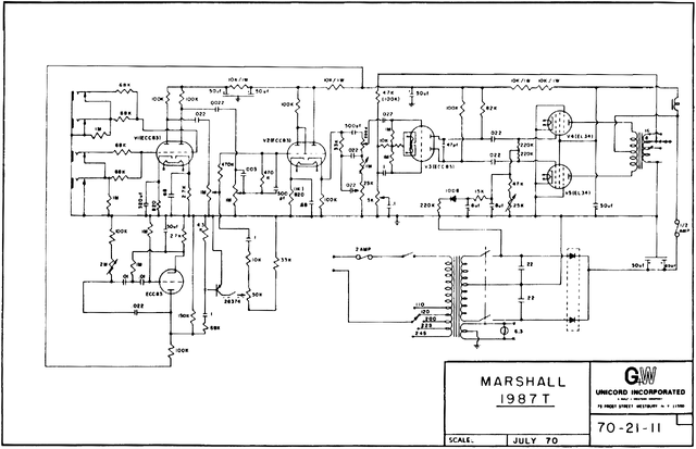 Jmp Tremolo 50w 1987tu