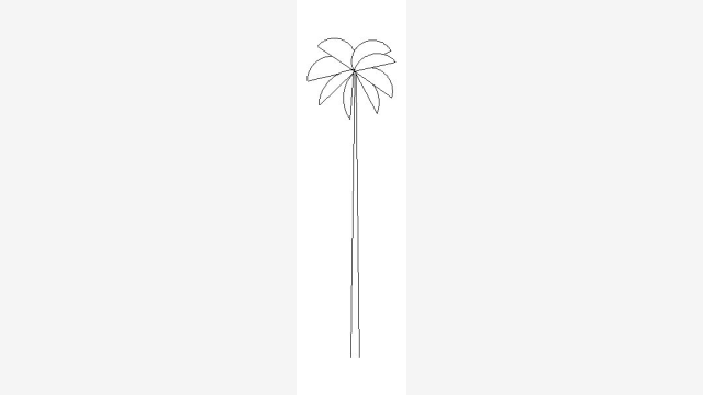 Bloco DWG Coq — Vegetação detalhada para projetos