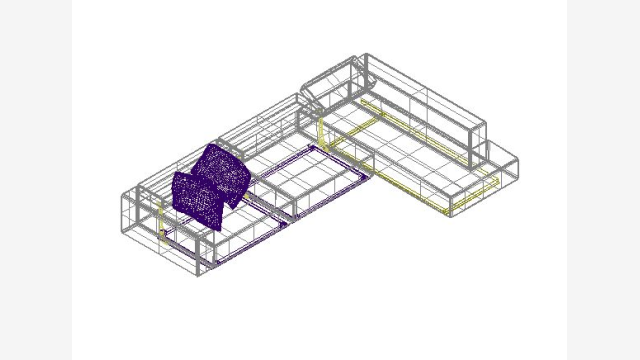 Sofá 3D DWG – Modelo Profissional Sofa 001