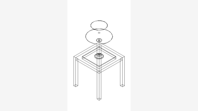 Mesita 000 - Arquivo DWG de Mobiliário 3D