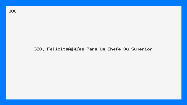 Modelos de Felicitações para Chefe — Carta pronta DOC