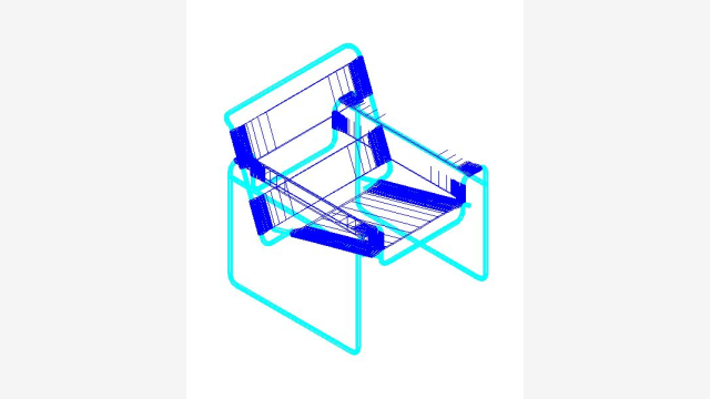 Silla 011 — Bloque 3D DWG de Cadeira Profissional