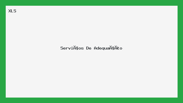 Planilha Serviços de Adequação XLS — Modelo Editável