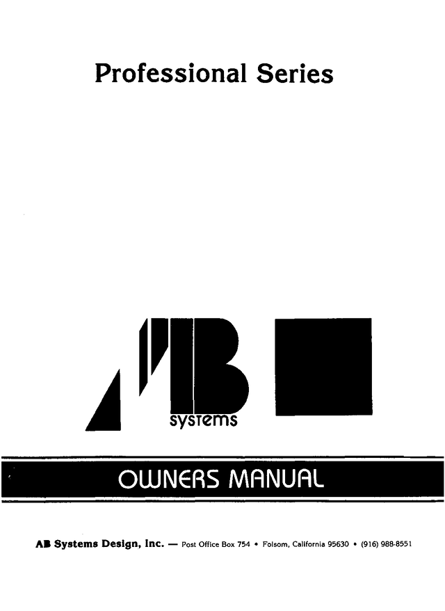 Ab International Amplificador 410b   Manual