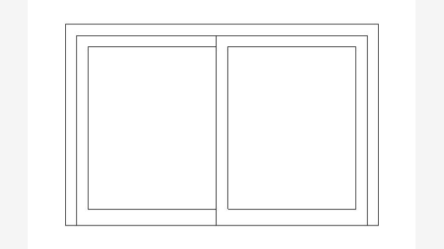 DWG Jc38 – Janela de Correr Construtiva 2D 3D