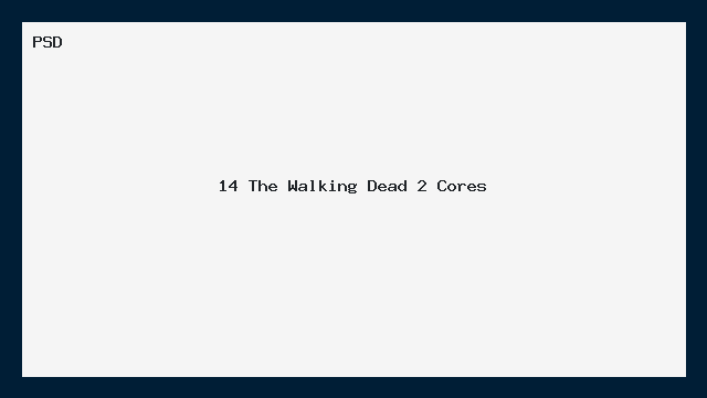 14 The Walking Dead — PSD em 2 Cores para Capas